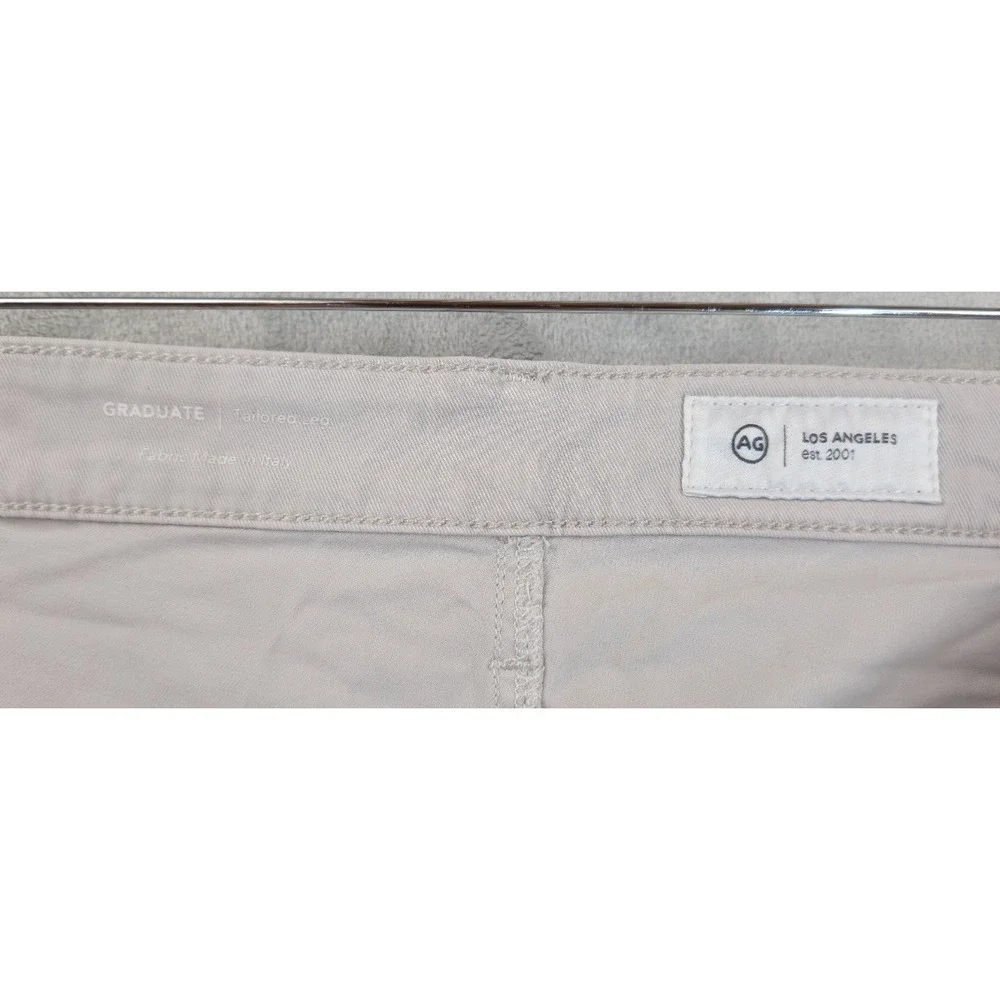 Ag Adriano Goldschmied Men's Pants Size 38x34 The Graduate Tailored Leg Beige